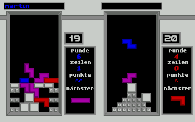 Twintris atari screenshot